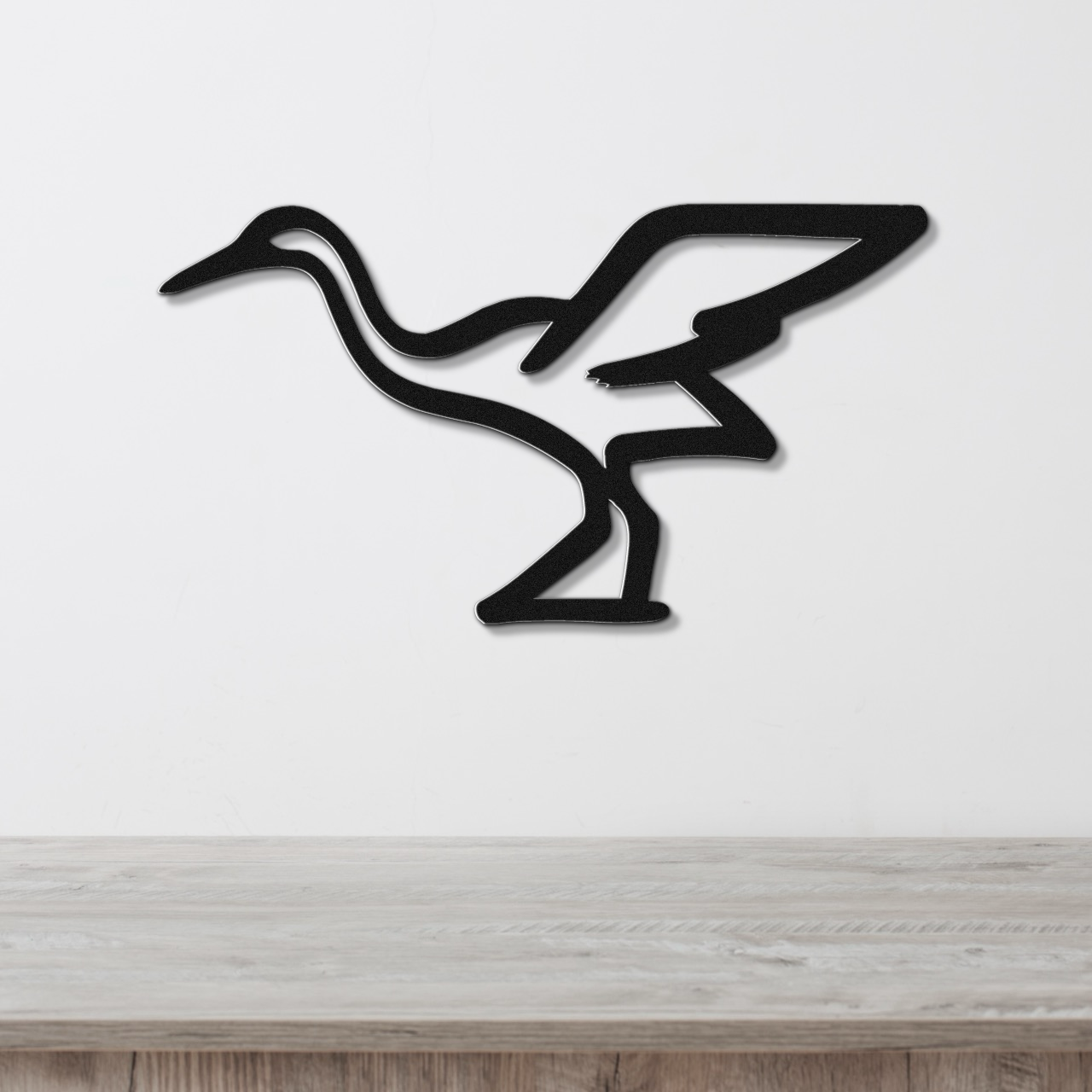 Crane Metal Wall Art