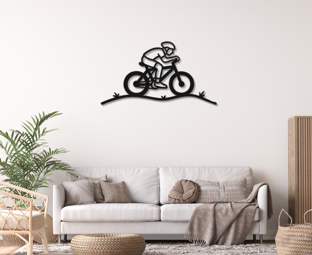 Cycling Metal Wall Art