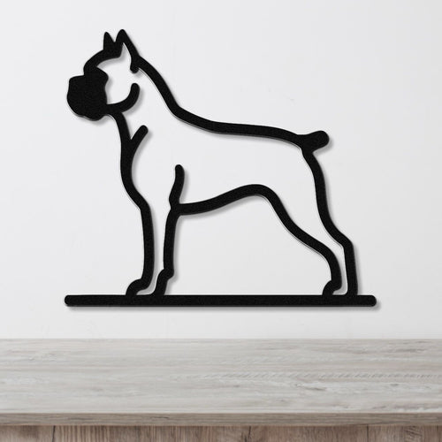 Boxer Dog Metal Wall Art
