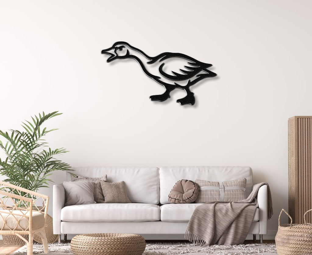 Angry Goose Metal Wall Art