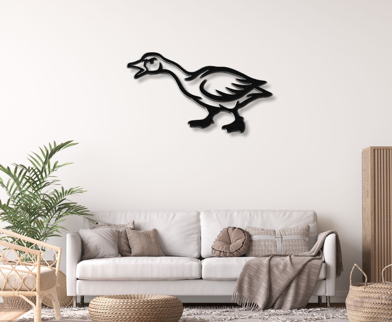 Angry Goose Metal Wall Art