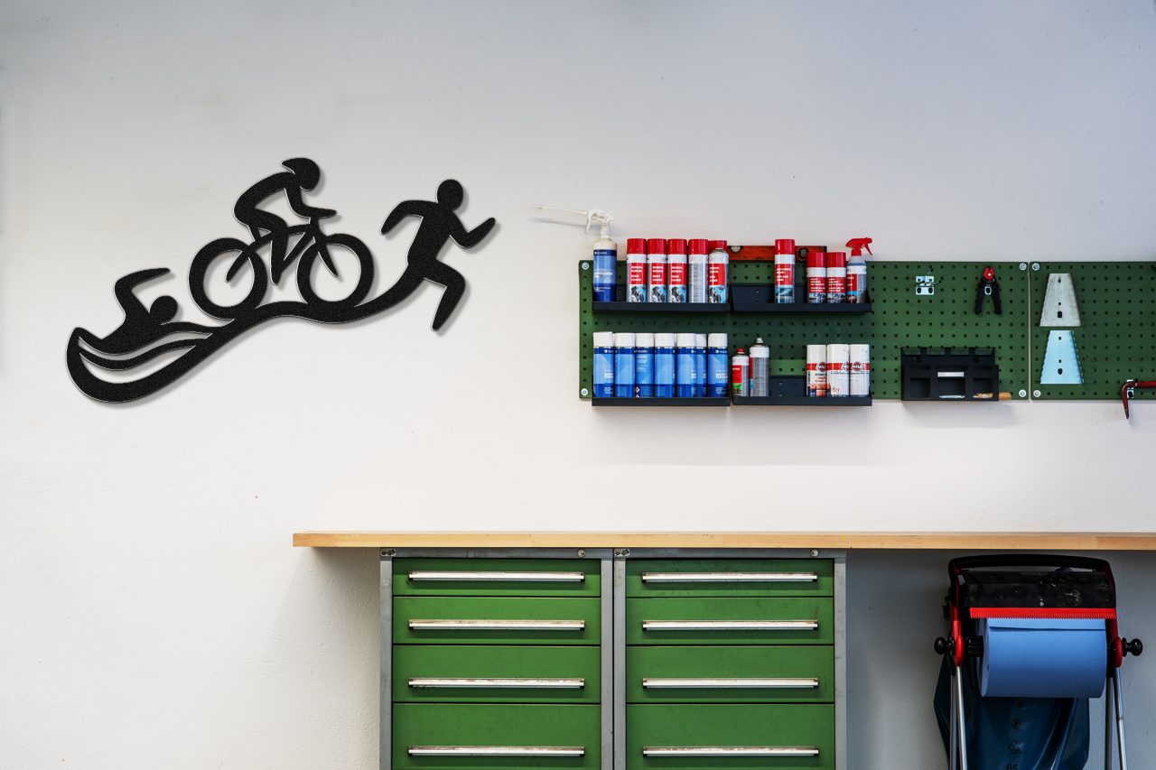Triathlon Metal Wall Art