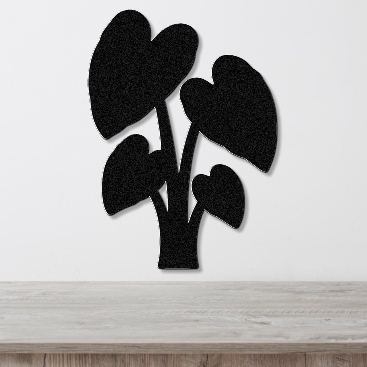 Elephant Ear Plant Metal Wall Art