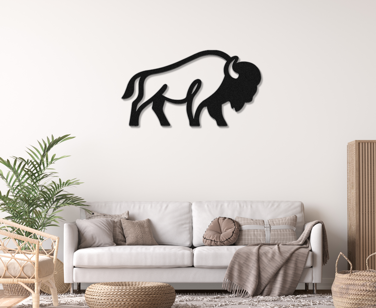 Buffalo Metal Wall Art