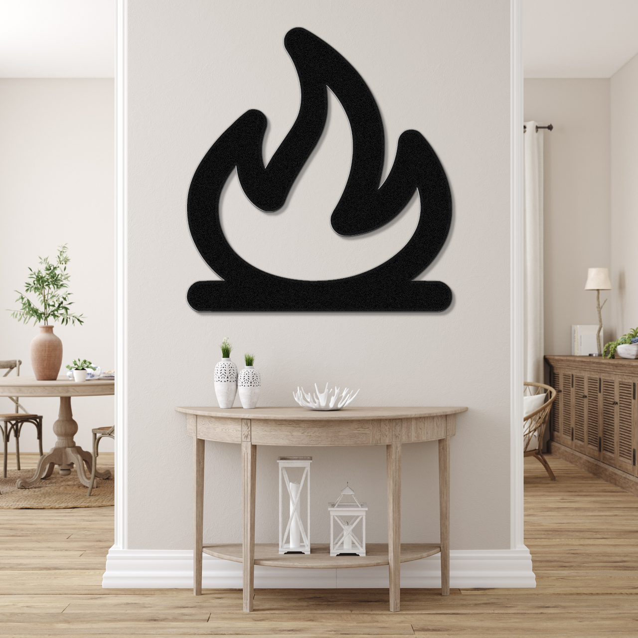 Campfire Metal Wall Art