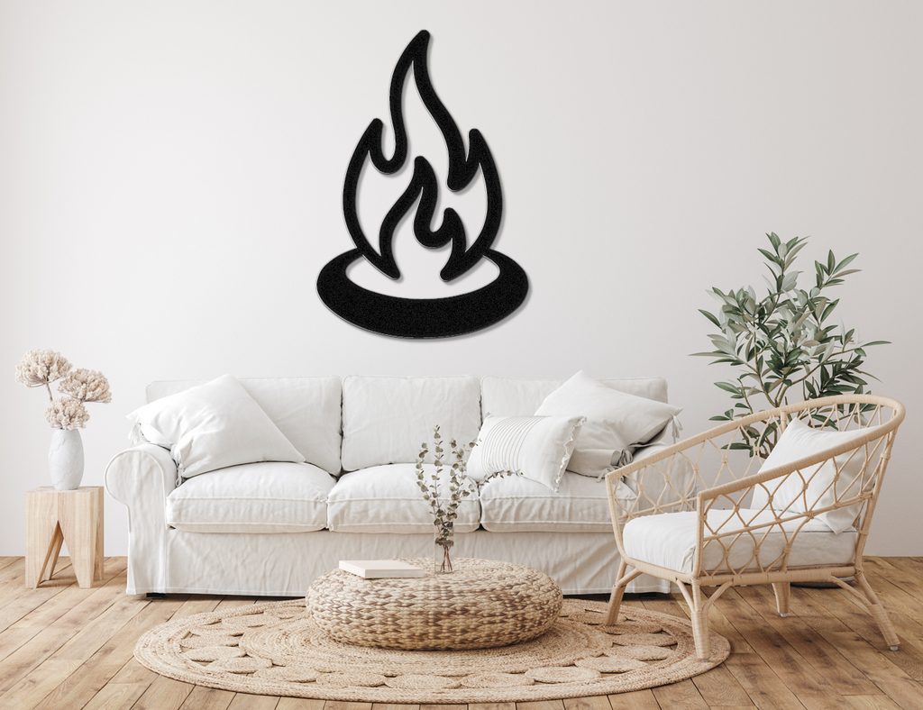 Campfire Metal Wall Art