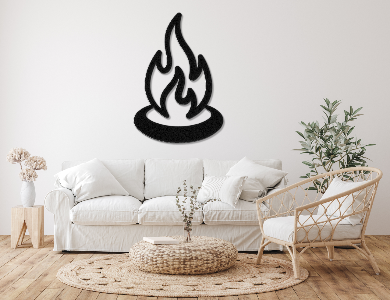 Campfire Metal Wall Art