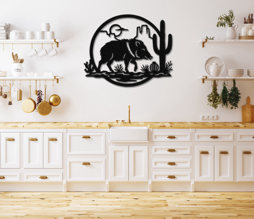 Javelina Metal Wall Art