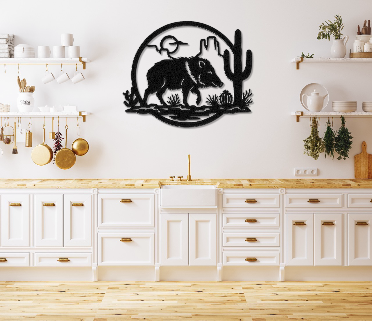 Javelina Metal Wall Art