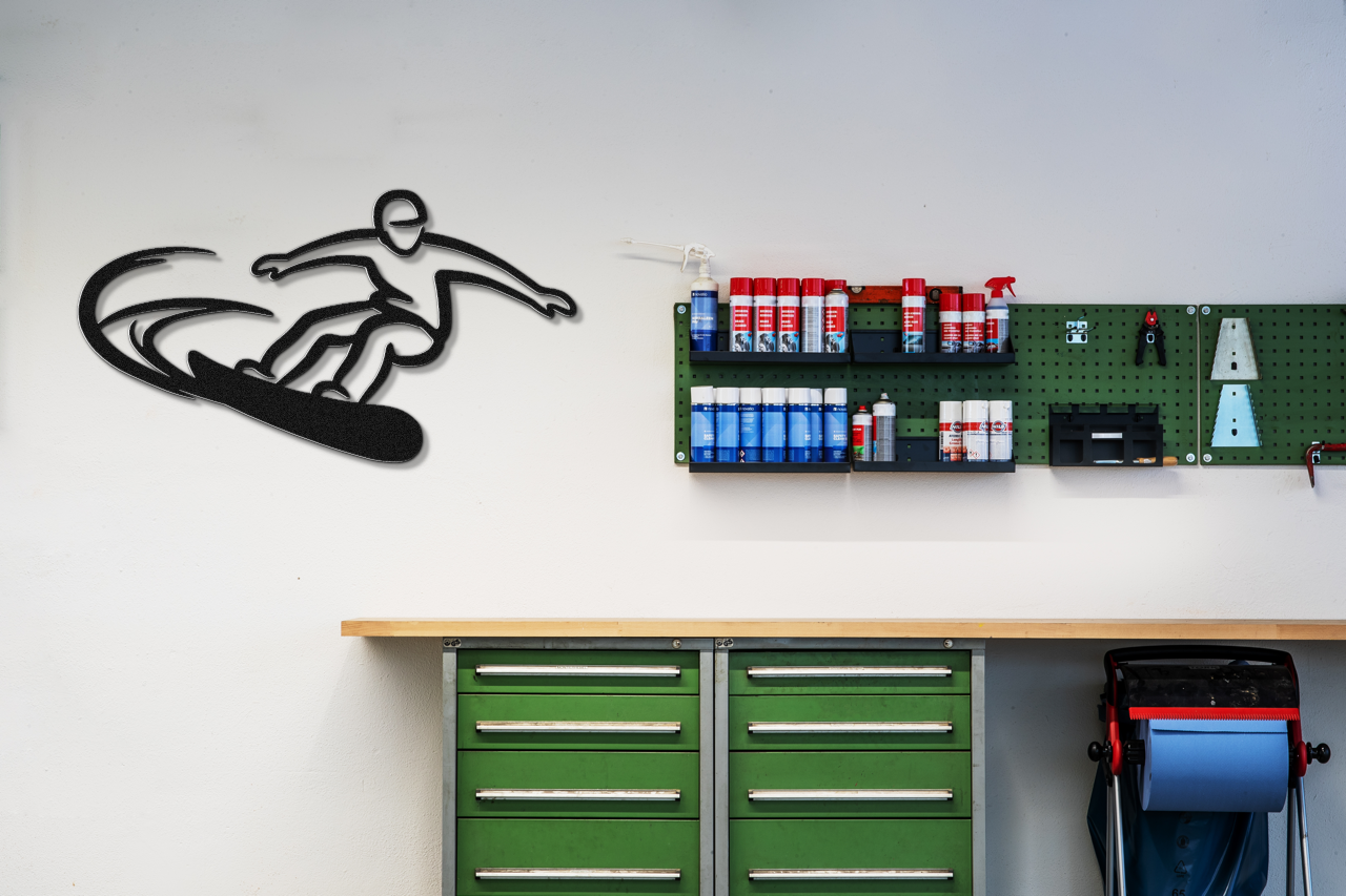 Snowboarding Metal Wall Art