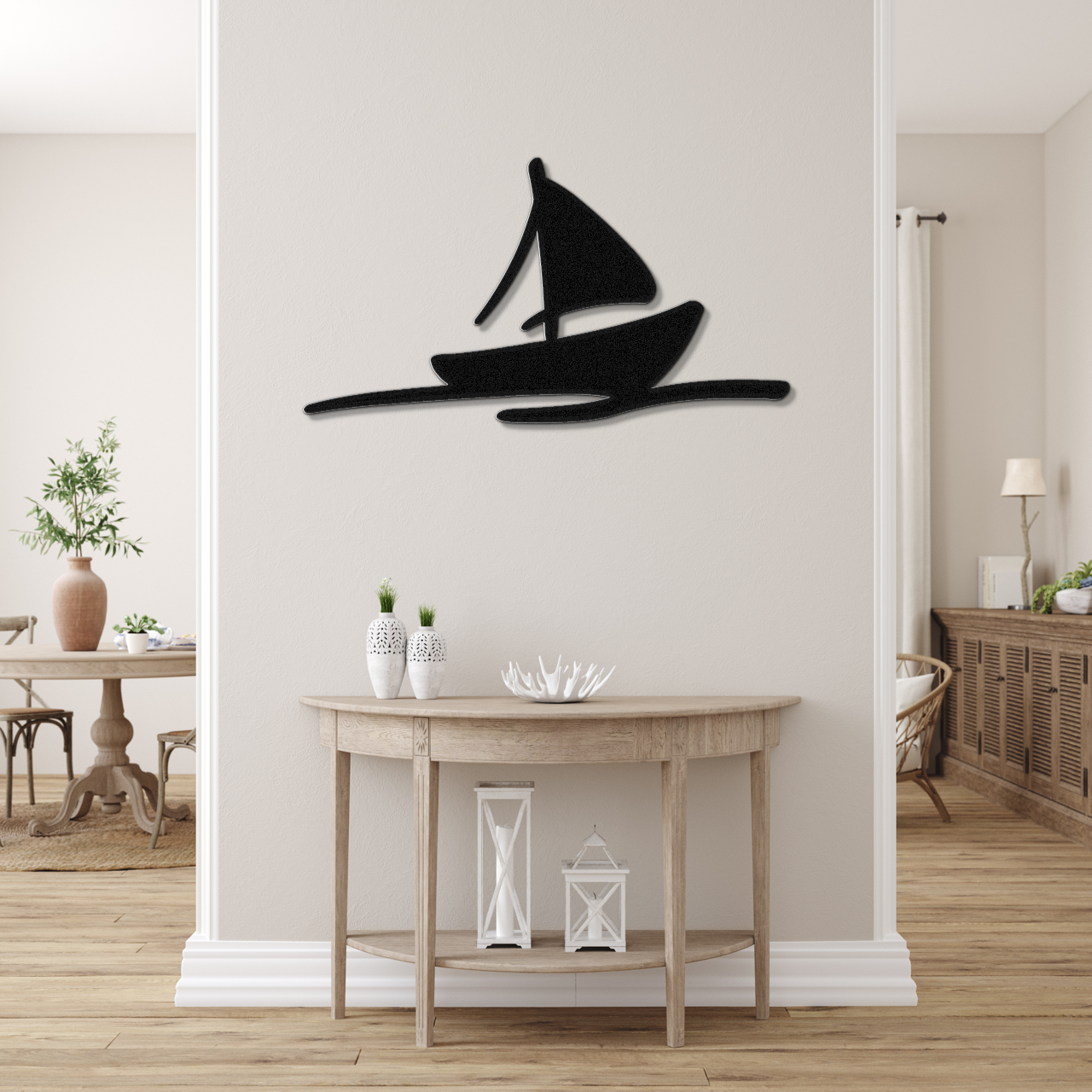 Sailboat Metal Wall Art