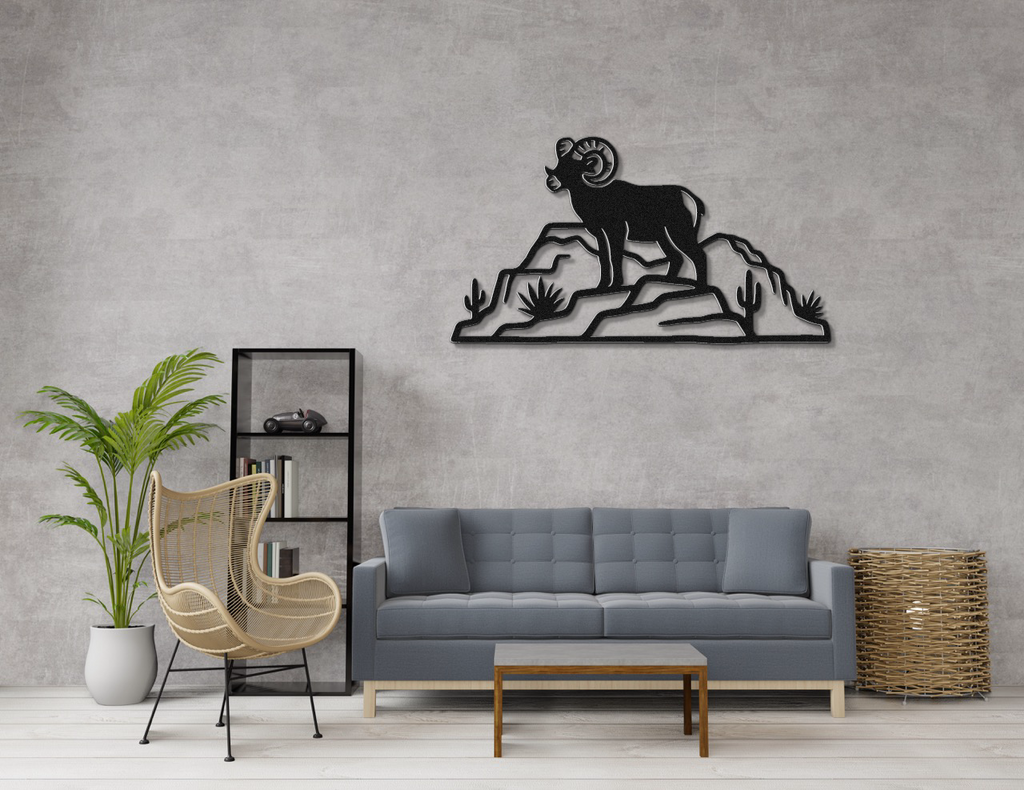Arizona Bighorn Sheep Metal Wall Art