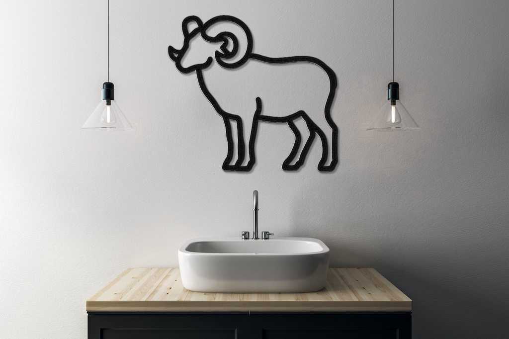 Bighorn Sheep Metal Wall Art