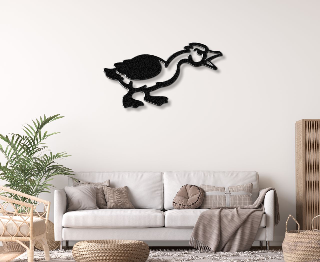 Angry Goose Metal Wall Art