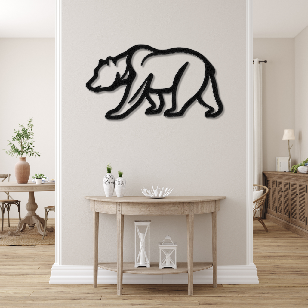 Bear Metal Wall Art