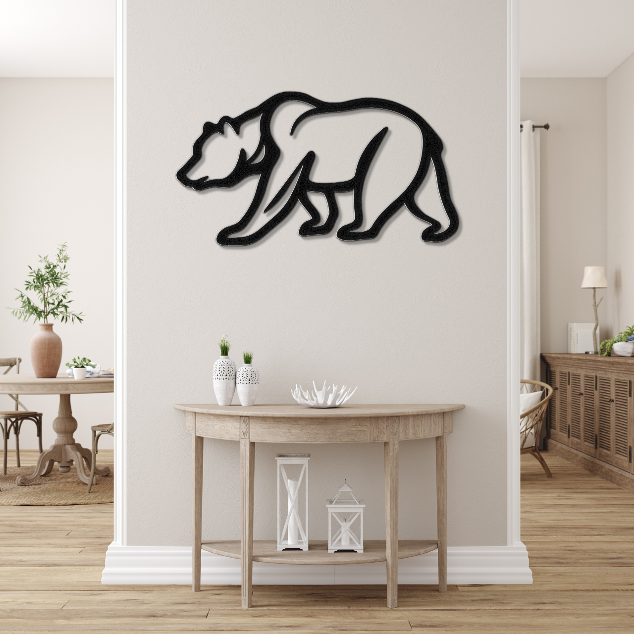Bear Metal Wall Art