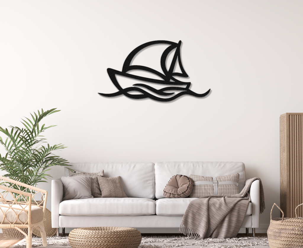Sailboat Metal Wall Art