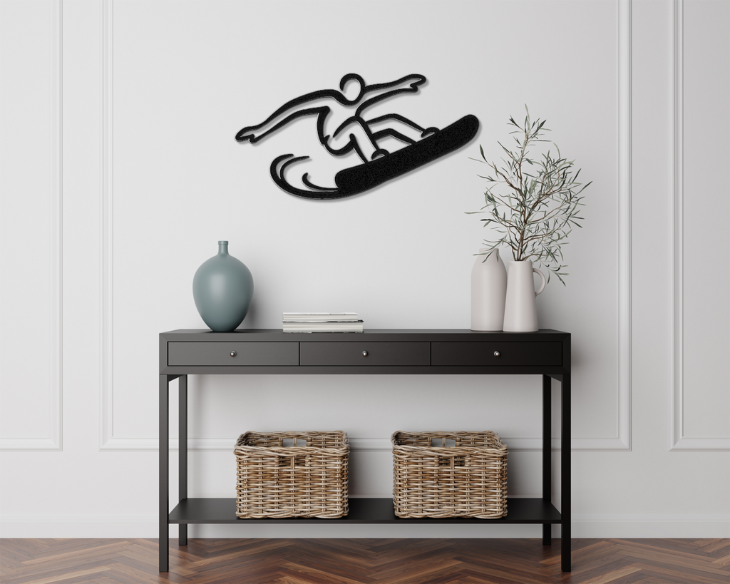Snowboarding Metal Wall Art