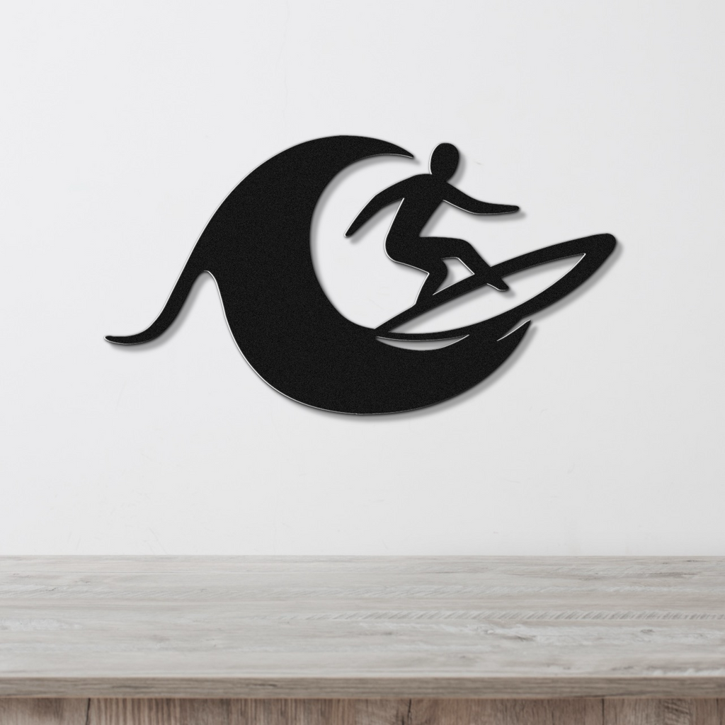 Surfer Metal Wall Art