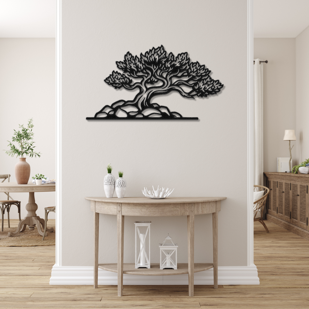 Fire Juniper Tree Metal Wall Art