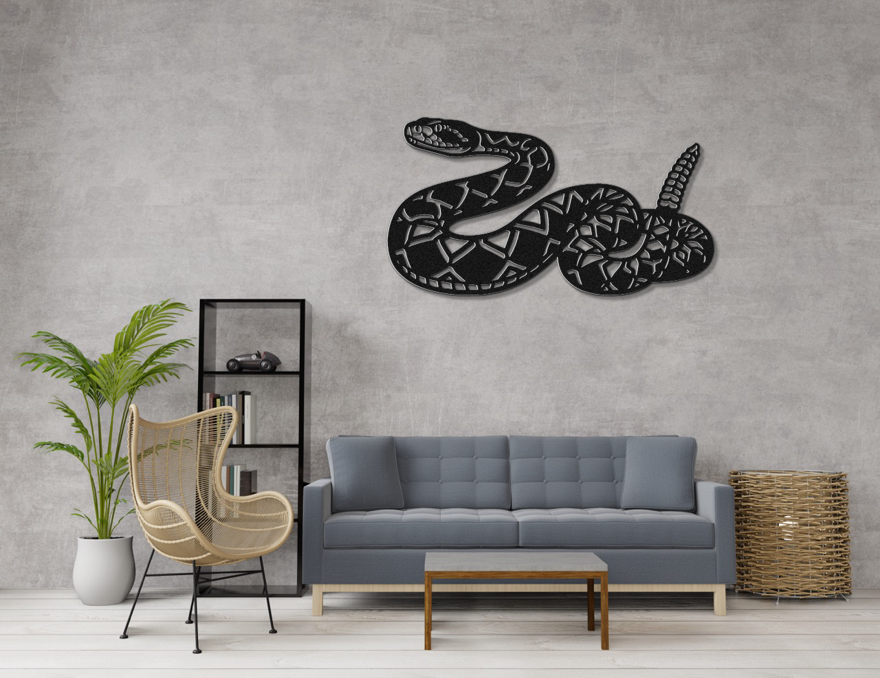 Snake Metal Wall Art