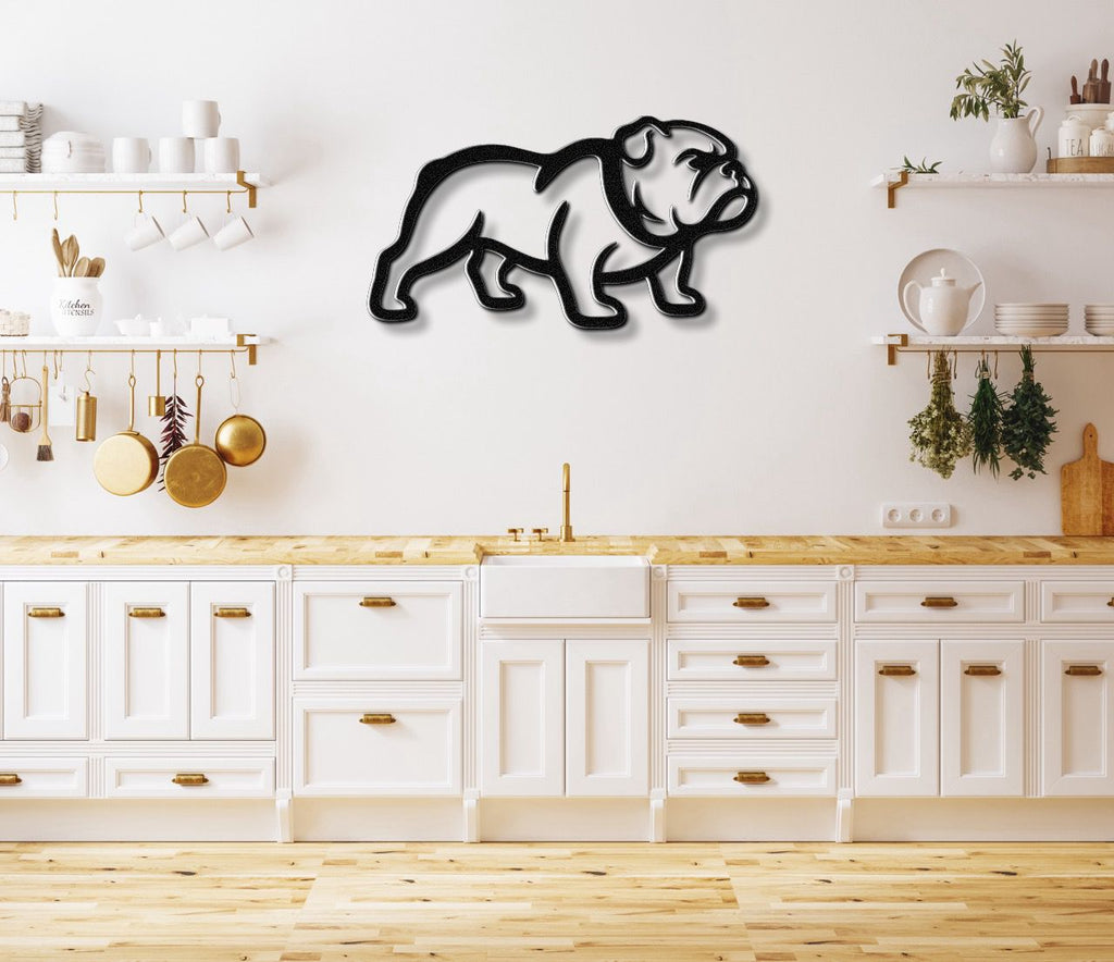 Bulldog Metal Wall Art