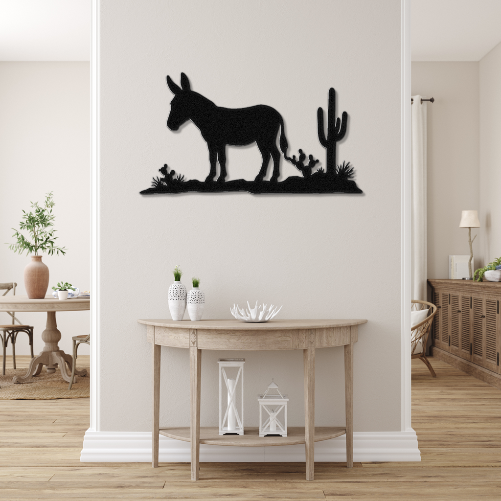 Burro Metal Wall Art