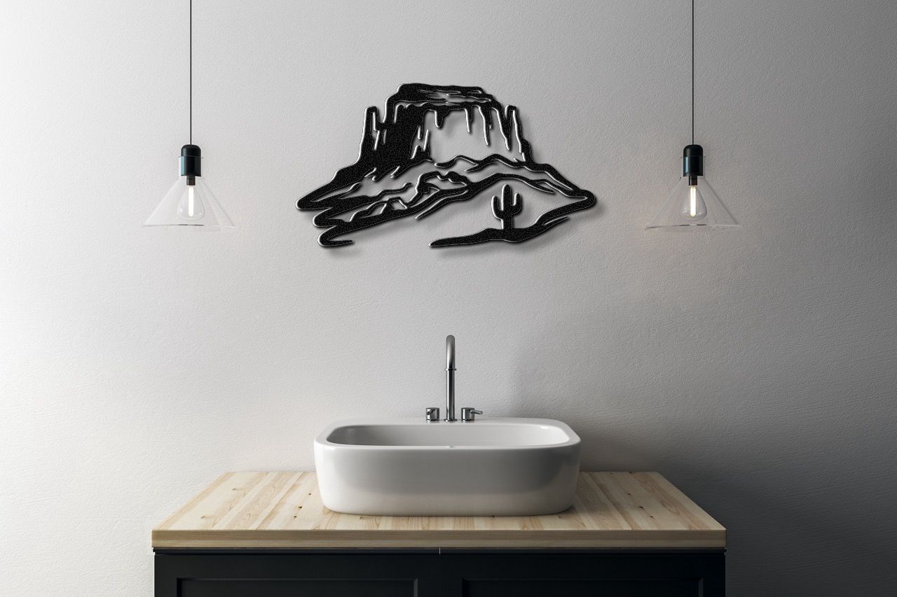 Desert Mesa Metal Wall Art