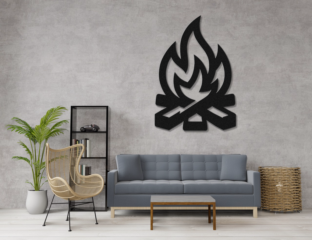 Campfire Metal Wall Art