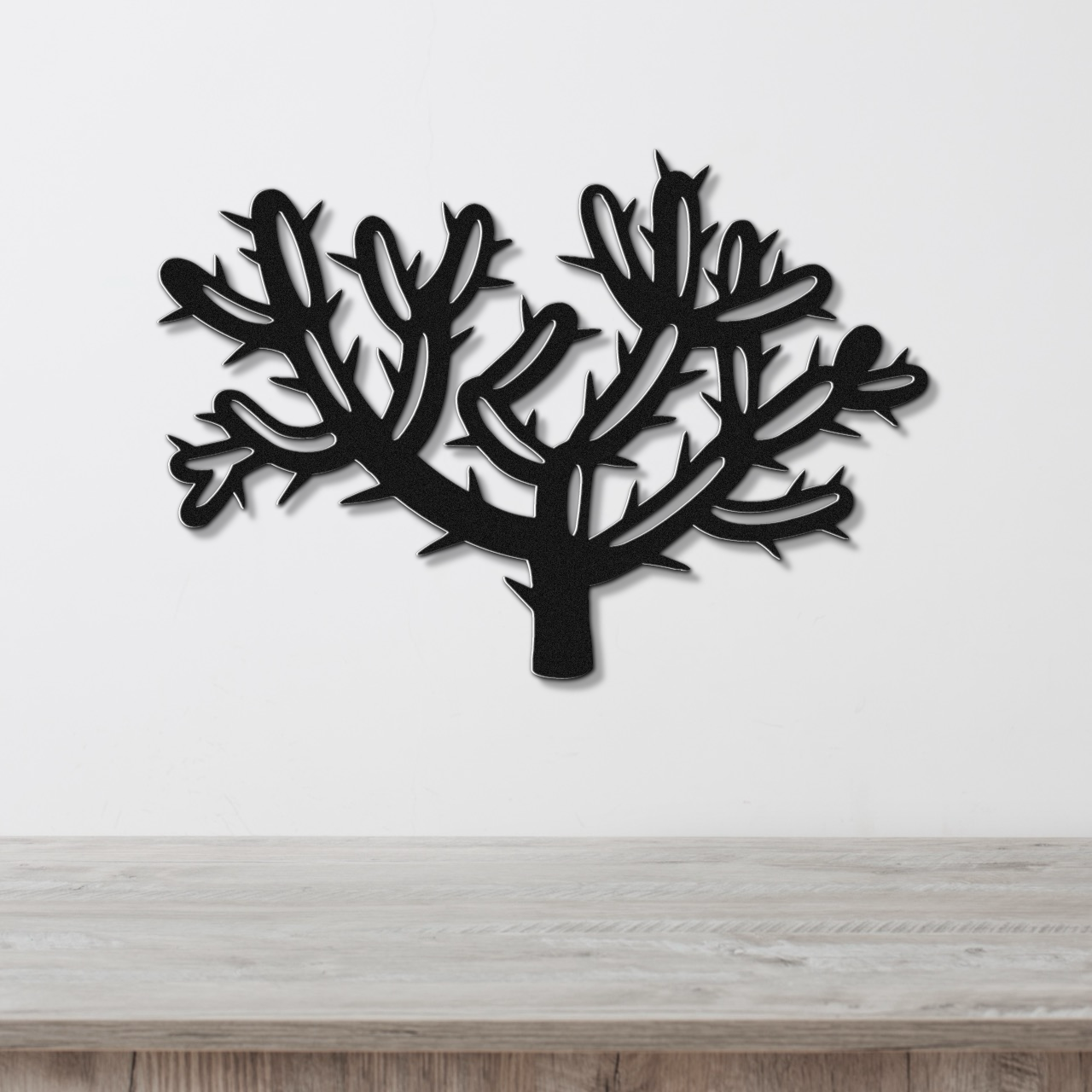 Cholla Cactus Metal Wall Art