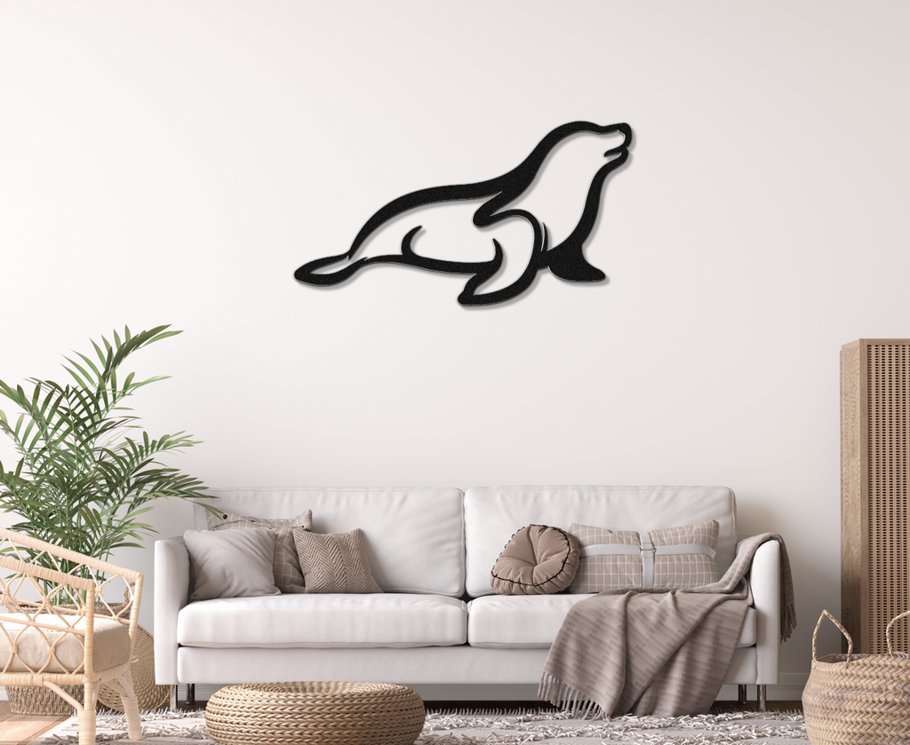 Sea Lion Metal Wall Art