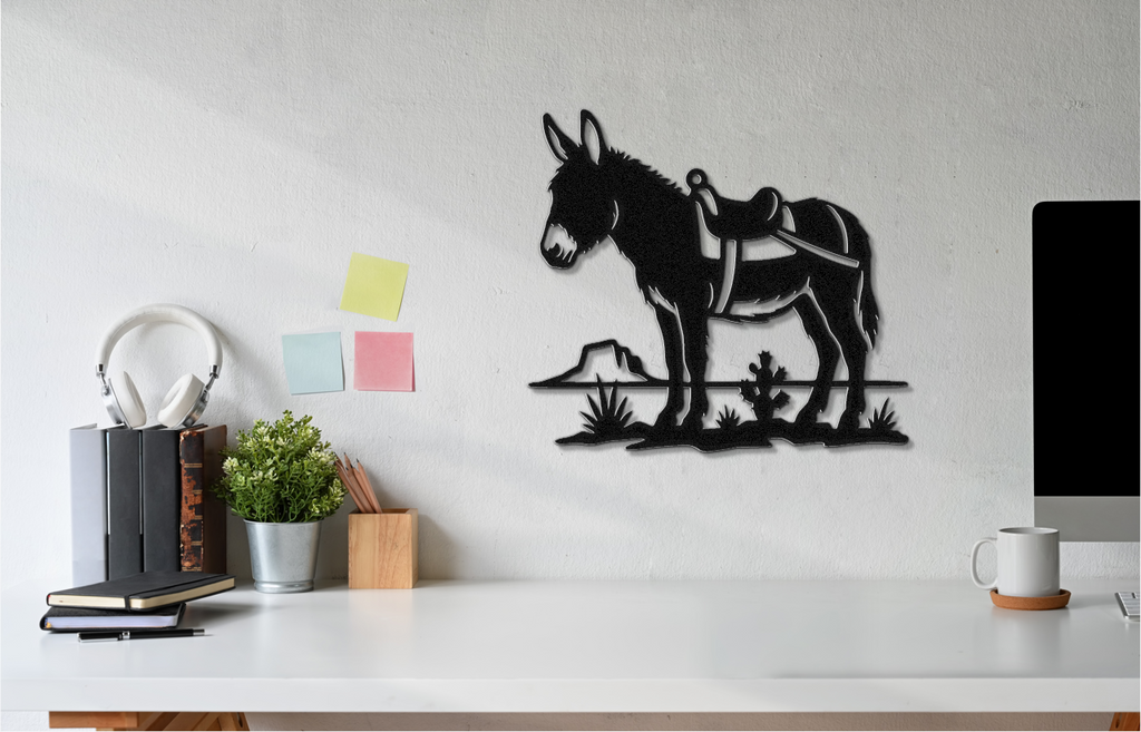 Burro Metal Wall Art
