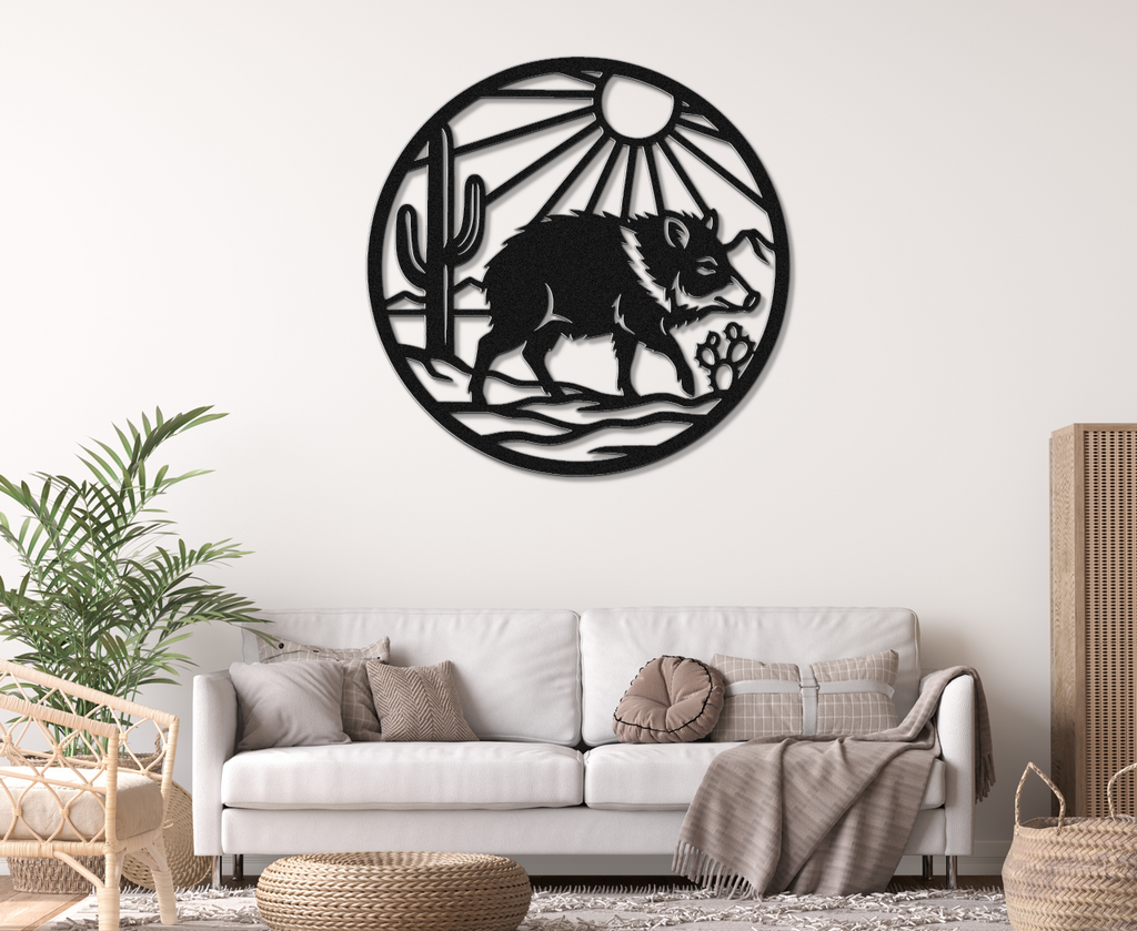 Javelina Metal Wall Art