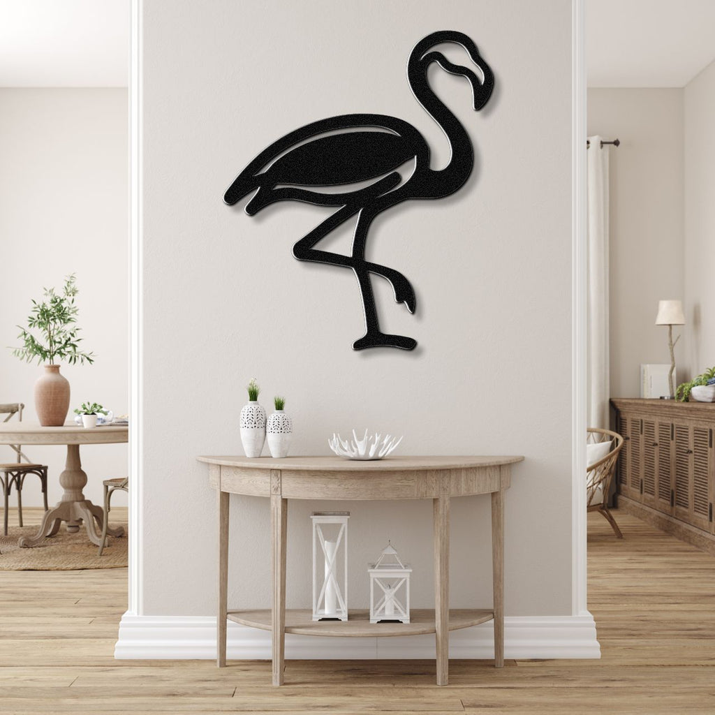 Flamingo Metal Wall Art