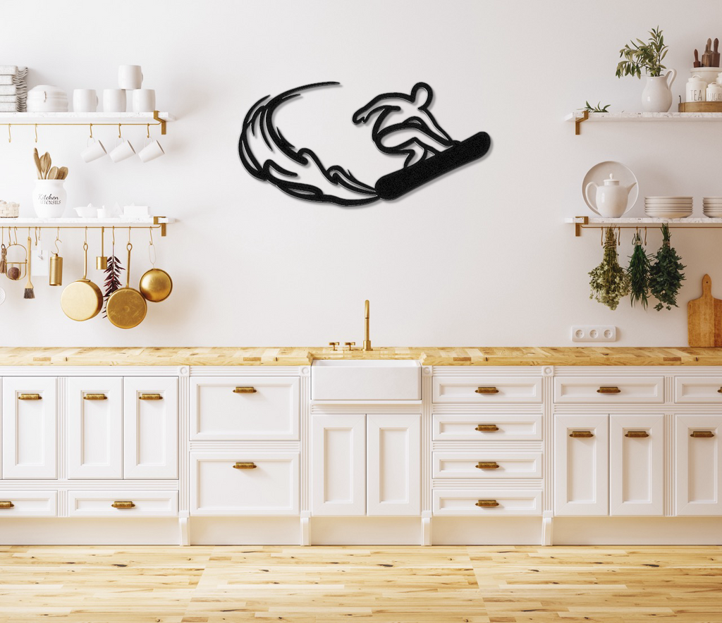 Snowboarding Metal Wall Art