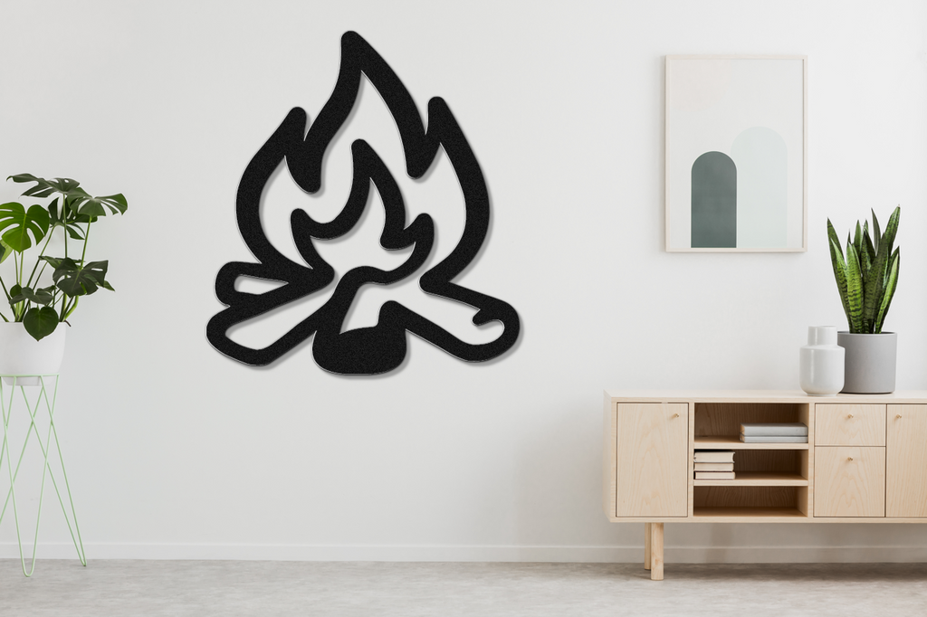 Campfire Metal Wall Art