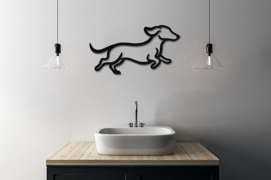 Dachshund Metal Wall Art