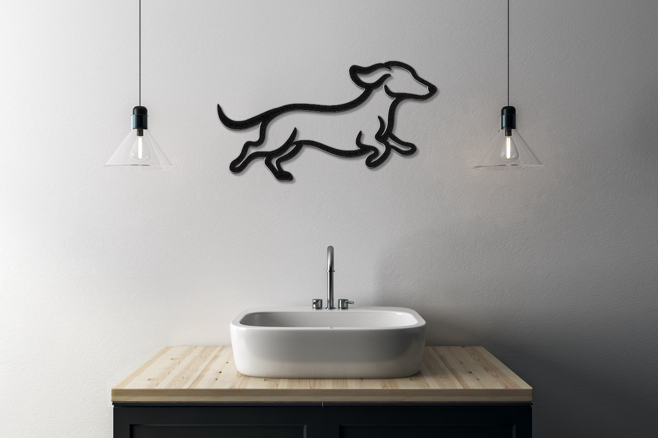Dachshund Metal Wall Art