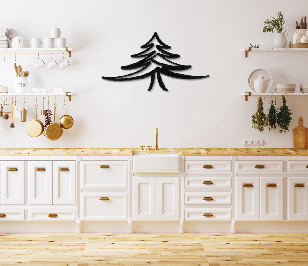 Pine Tree Metal Wall Art