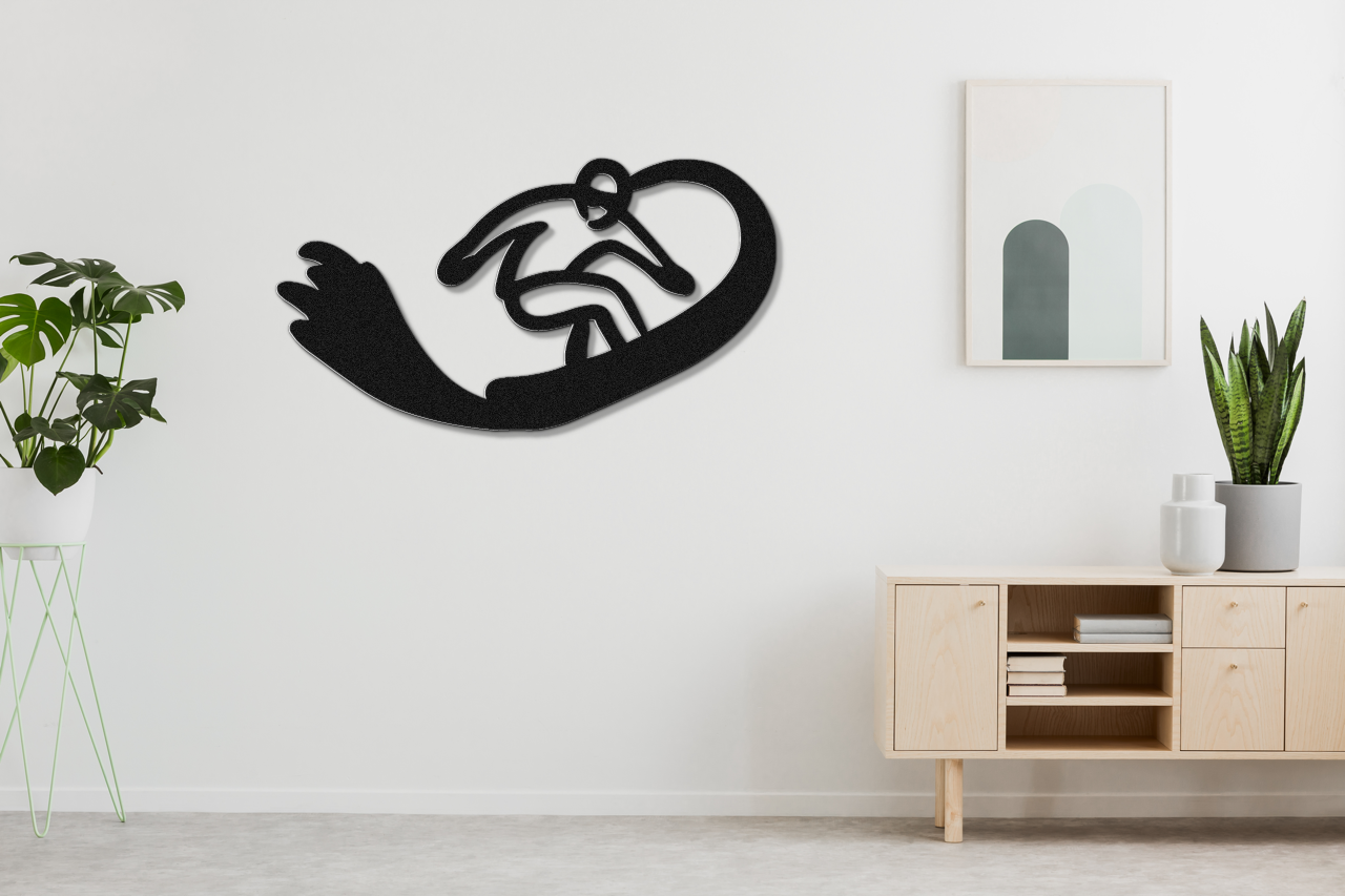 Snowboarding Metal Wall Art