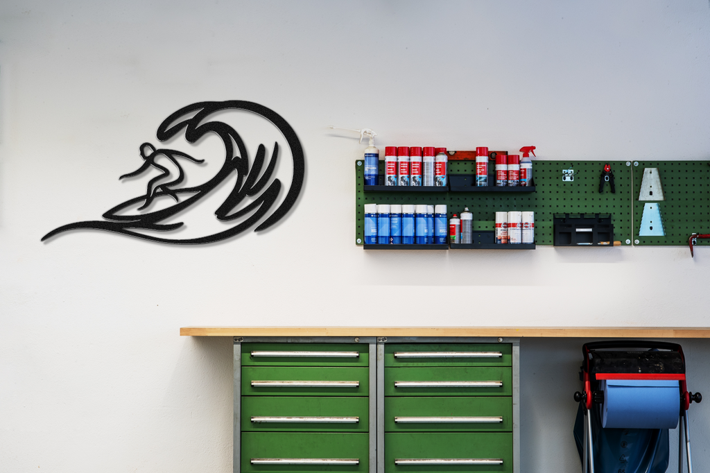Surfer Metal Wall Art