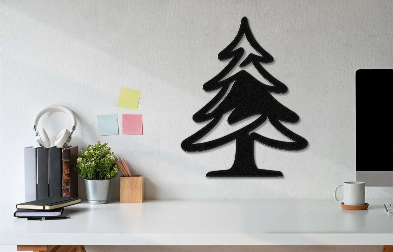 Pine Tree Metal Wall Art