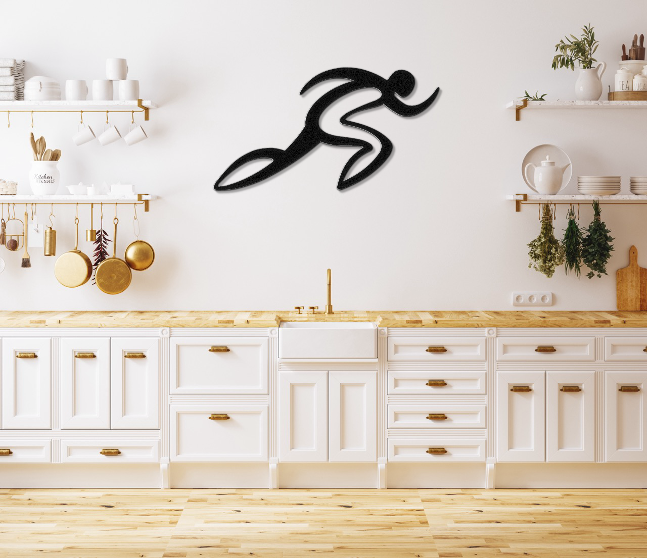 Runner Metal Wall Art