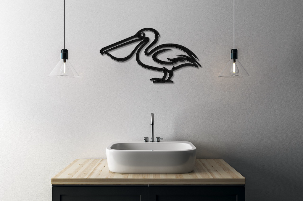 Pelican Metal Wall Art