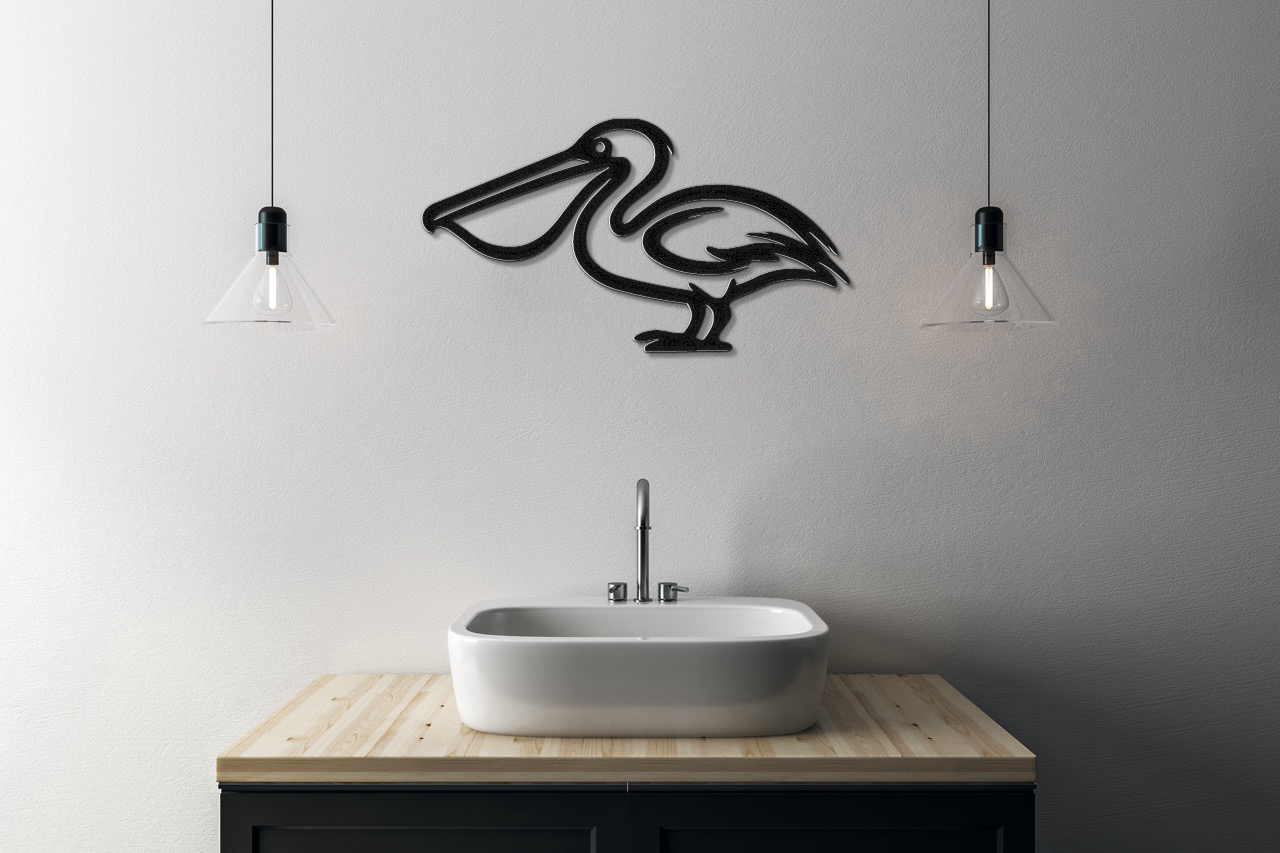 Pelican Metal Wall Art