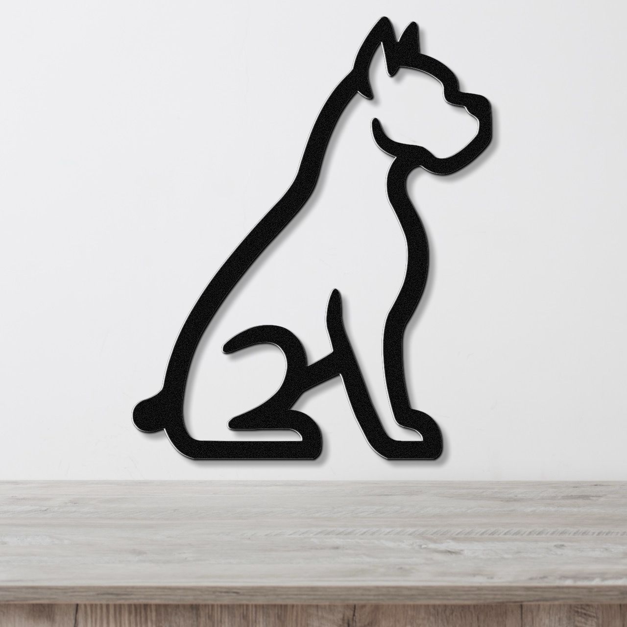 Boxer Dog Metal Wall Art
