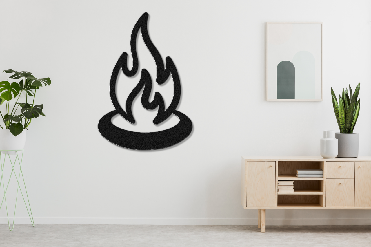 Campfire Metal Wall Art