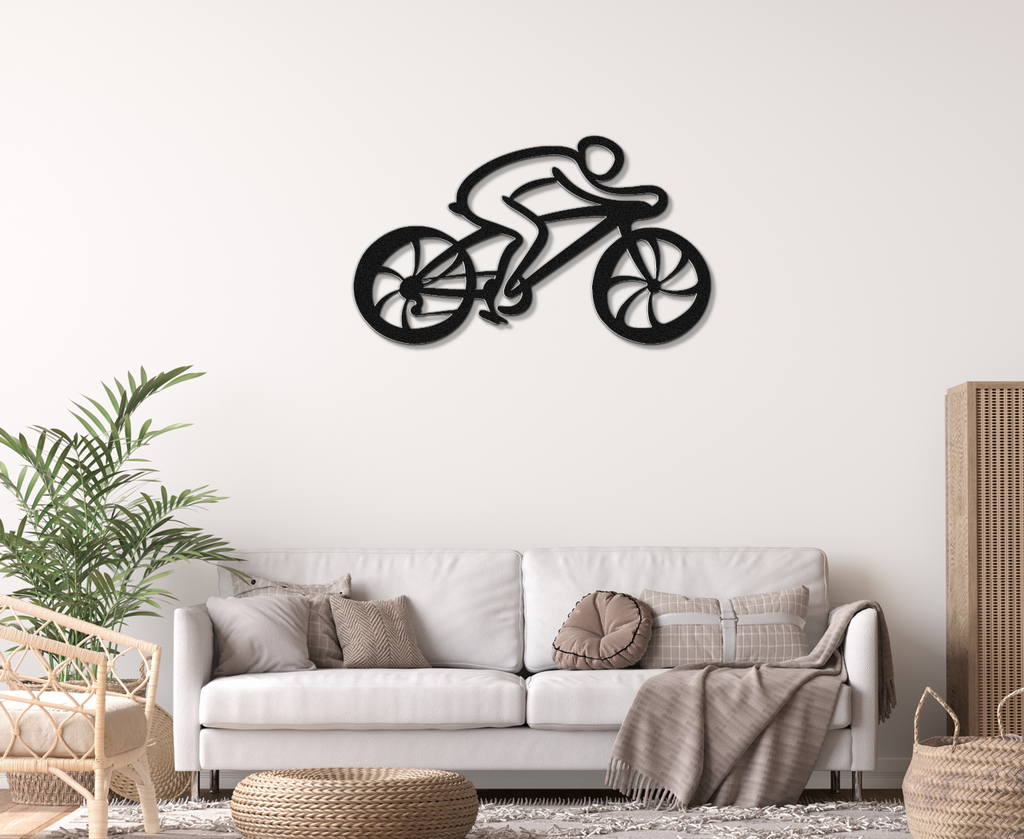 Cycling Metal Wall Art