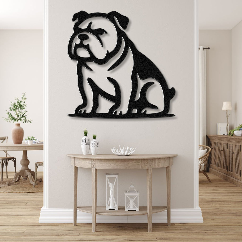 Bulldog Metal Wall Art
