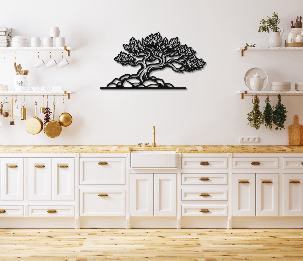 Fire Juniper Tree Metal Wall Art